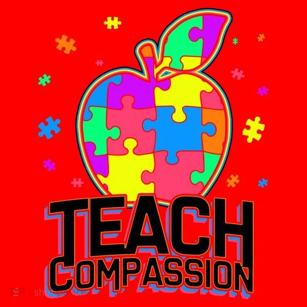 Autism Awareness Teach Compassion Santa Hat