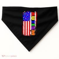 Autism Awareness USA Puzzle Rainbow Flag USA-Made Doggie Bandana thumb 0