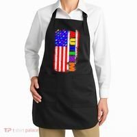 Autism Awareness USA Puzzle Rainbow Flag Apron thumb 2