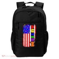 Autism Awareness USA Puzzle Rainbow Flag Backpack thumb 0
