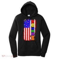 Autism Awareness USA Puzzle Rainbow Flag Women's Hoodie thumb 0