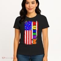 Autism Awareness USA Puzzle Rainbow Flag Women's T-Shirt thumb 4