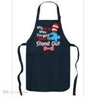Autism Awareness Why Fit In When You Were Born To Stand Out Puzzle Apron thumb 0