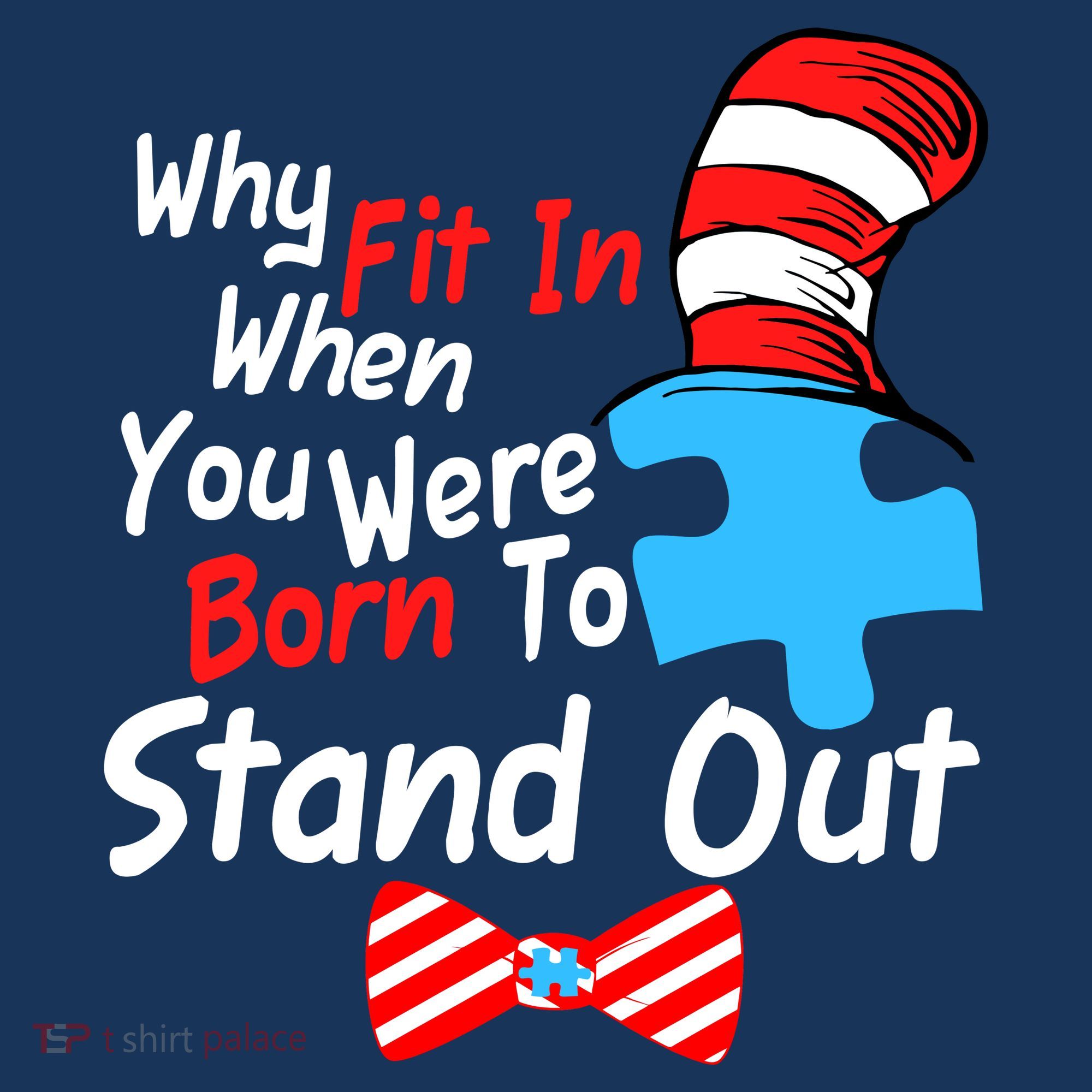 Autism Awareness Why Fit In When You Were Born To Stand Out Puzzle Women's Hoodie