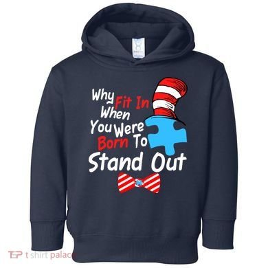 Autism Awareness Why Fit In When You Were Born To Stand Out Puzzle Toddler Hoodie