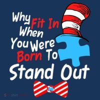 Autism Awareness Why Fit In When You Were Born To Stand Out Puzzle Visor thumb 3