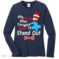 Autism Awareness Why Fit In When You Were Born To Stand Out Puzzle Women's Long Sleeve Shirt thumb 0