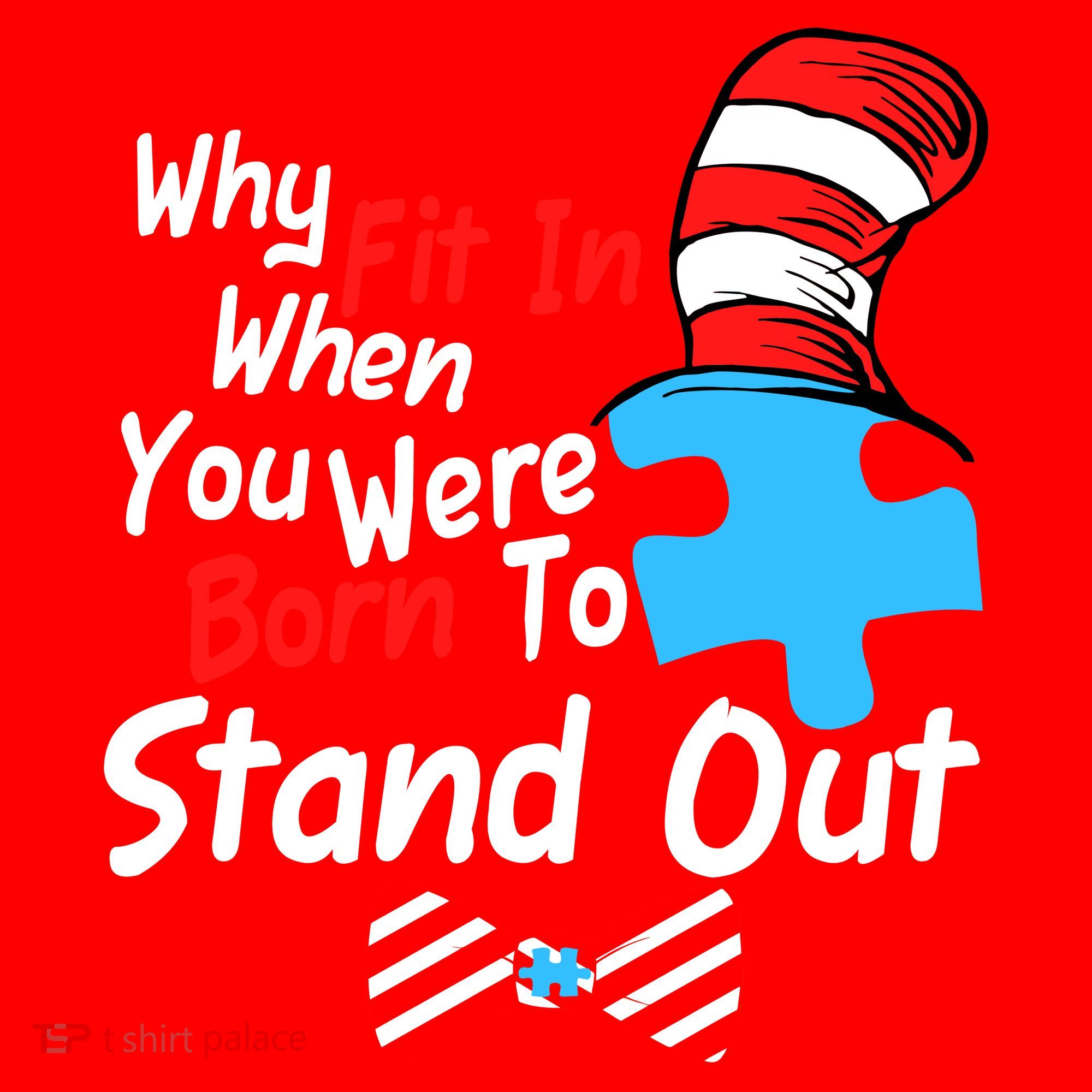 Autism Awareness Why Fit In When You Were Born To Stand Out Puzzle Santa Hat
