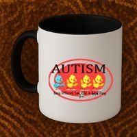 Autism Being Different Can Be A Good Thing Ducks Coffee Mug thumb 2