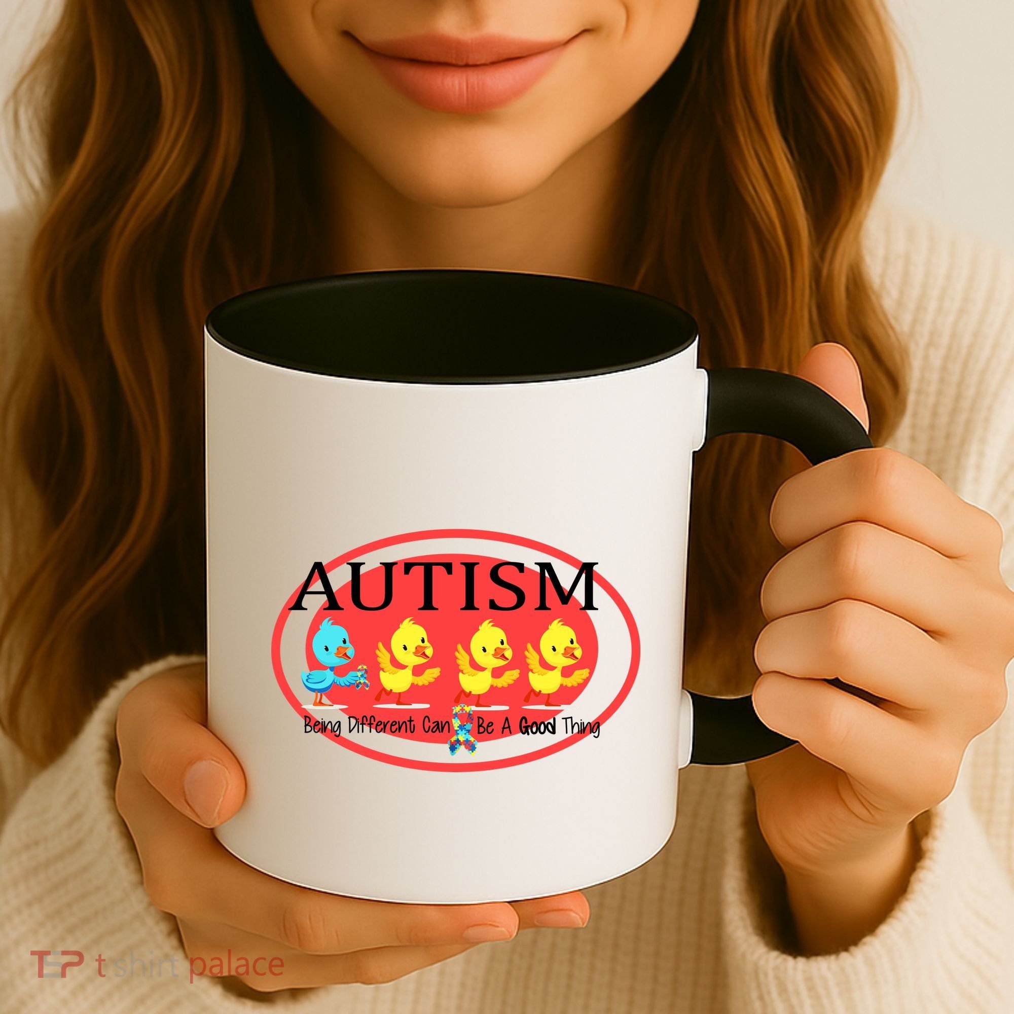 Autism Being Different Can Be A Good Thing Ducks Coffee Mug