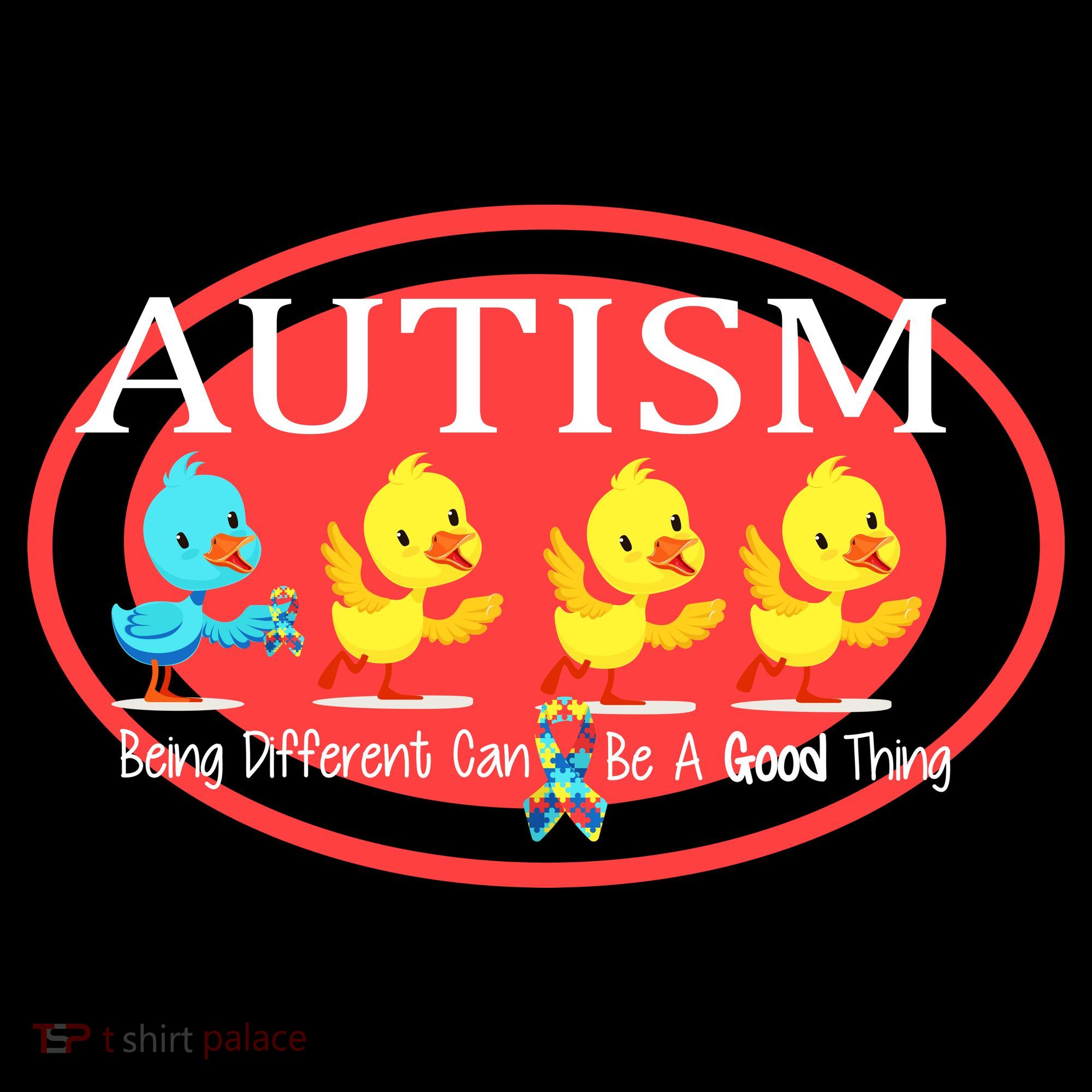 Autism Being Different Can Be A Good Thing Ducks Women's Hoodie
