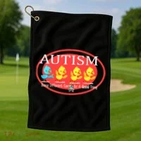 Autism Being Different Can Be A Good Thing Ducks Golf Towel thumb 1