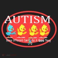 Autism Being Different Can Be A Good Thing Ducks Golf Towel thumb 3