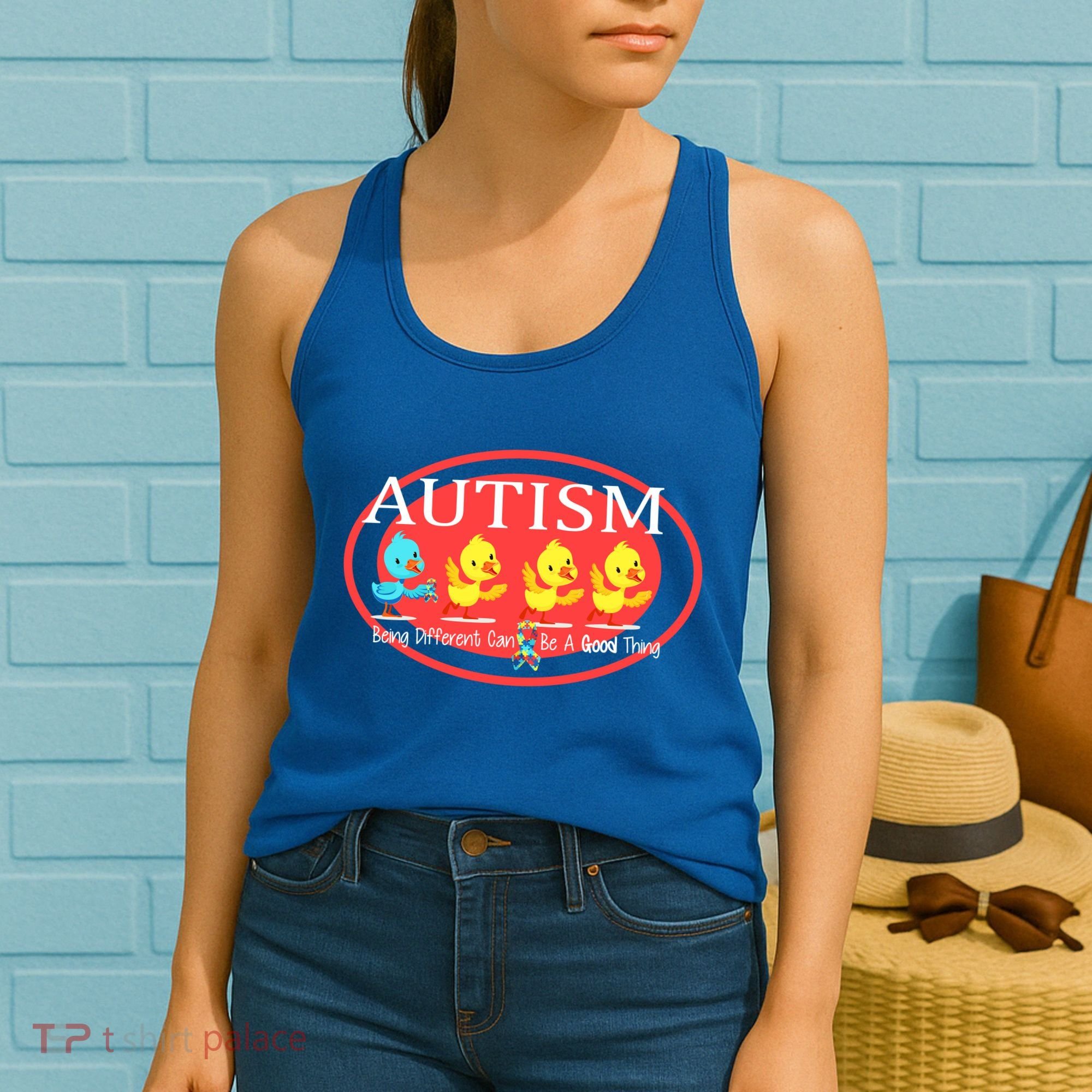 Autism Being Different Can Be A Good Thing Ducks Women's Tank Top