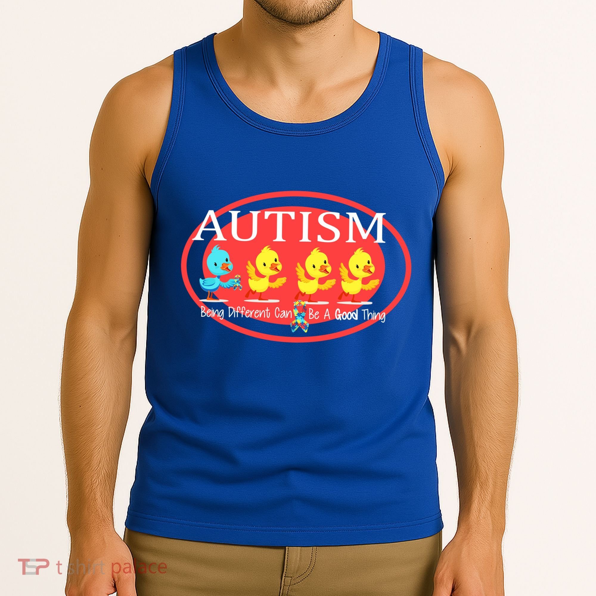 Autism Being Different Can Be A Good Thing Ducks Tank Top