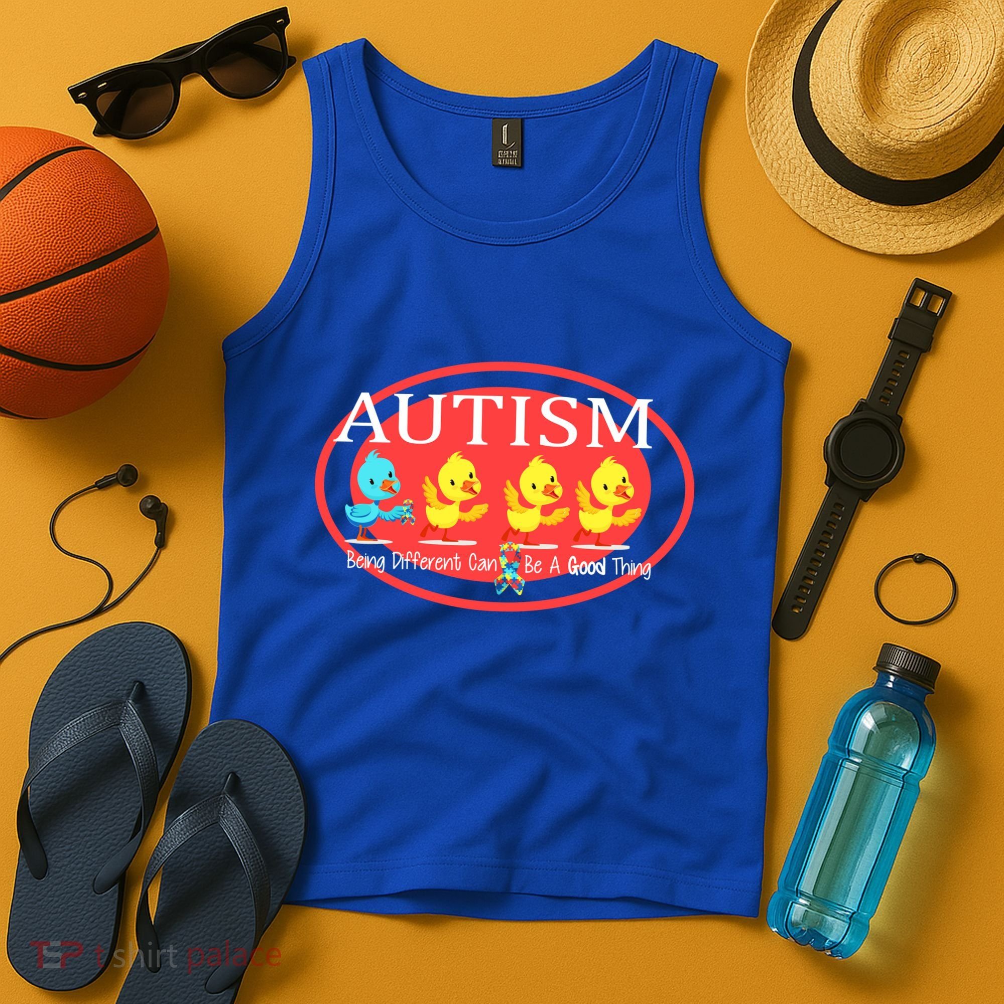 Autism Being Different Can Be A Good Thing Ducks Tank Top