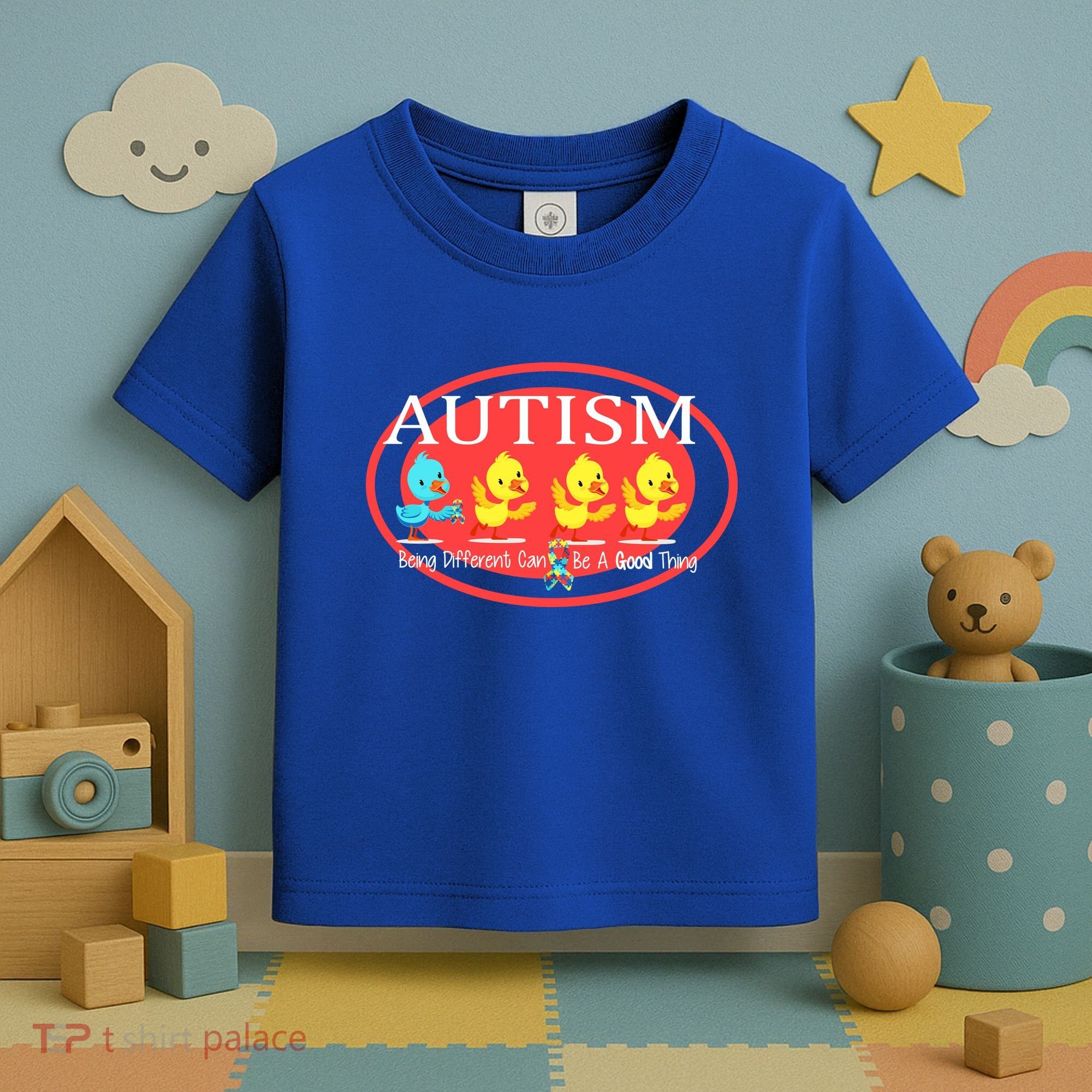 Autism Being Different Can Be A Good Thing Ducks Toddler T-Shirt