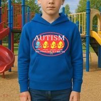 Autism Being Different Can Be A Good Thing Ducks Kids Hoodie thumb 2