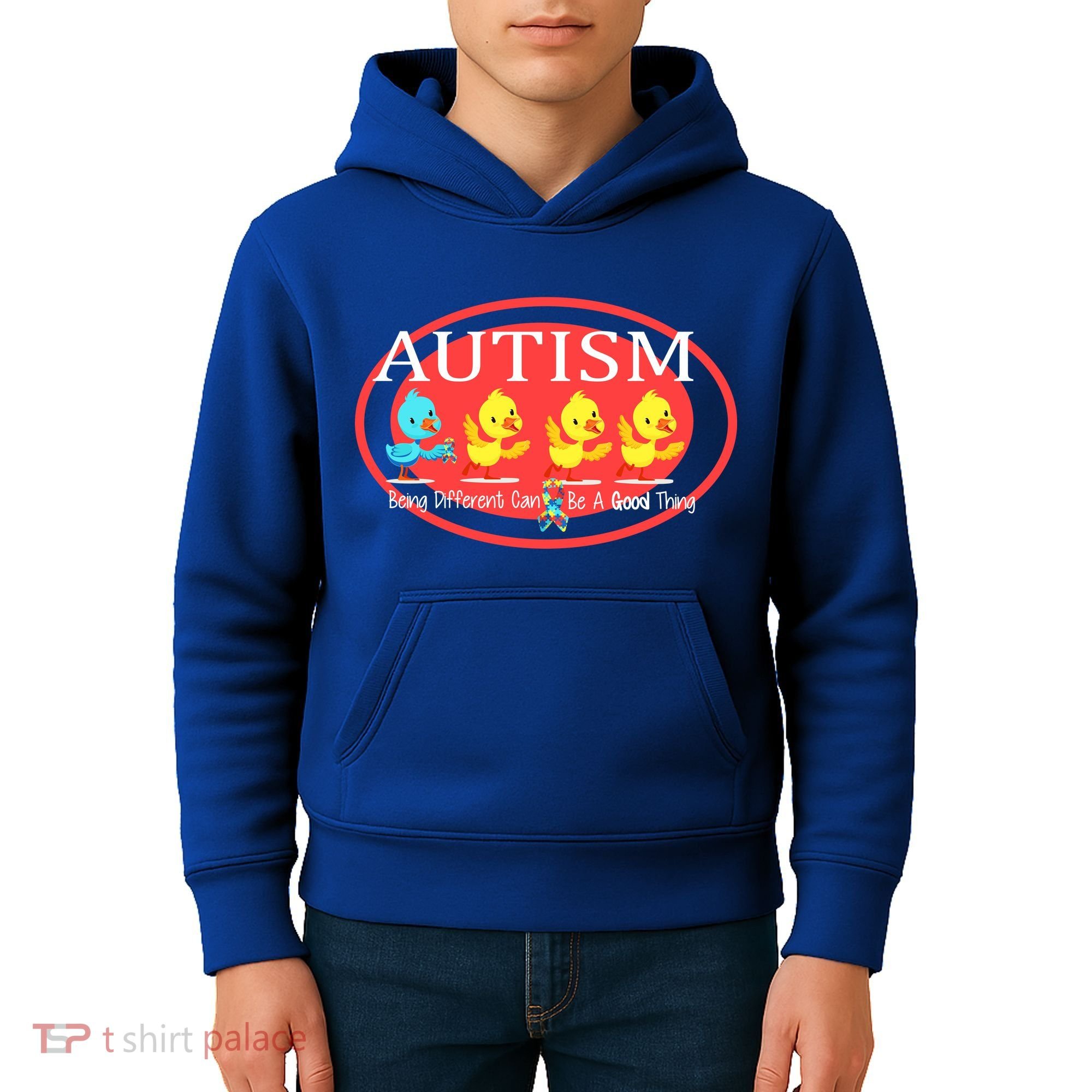 Autism Being Different Can Be A Good Thing Ducks Kids Hoodie