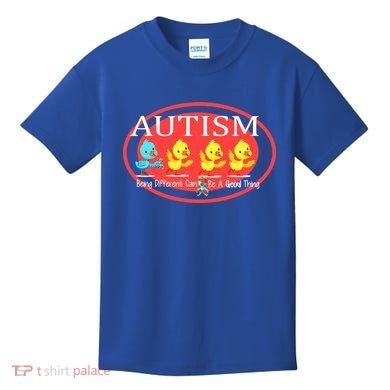 Autism Being Different Can Be A Good Thing Ducks Kids T-Shirt