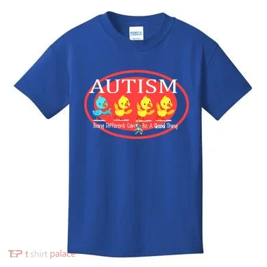 Autism Being Different Can Be A Good Thing Ducks Kids T-Shirt