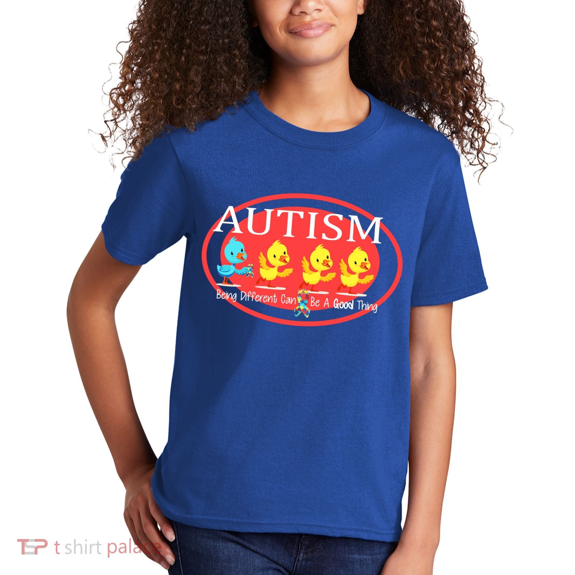 Autism Being Different Can Be A Good Thing Ducks Kids T-Shirt