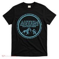 Autism Climbing Mountains Together T-Shirt thumb 0
