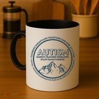 Autism Climbing Mountains Together Coffee Mug thumb 4