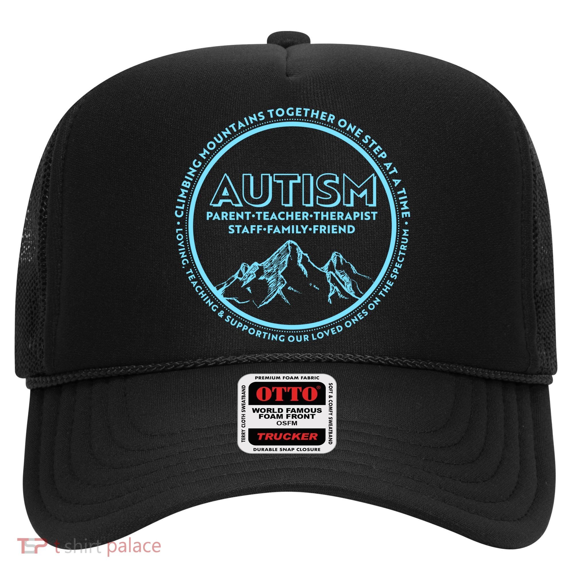 Autism Climbing Mountains Together Hat