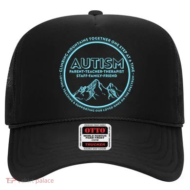 Autism Climbing Mountains Together Hat