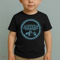 Autism Climbing Mountains Together Toddler T-Shirt thumb 2