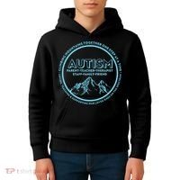 Autism Climbing Mountains Together Kids Hoodie thumb 4