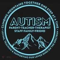 Autism Climbing Mountains Together Kids Long Sleeve Shirt thumb 2