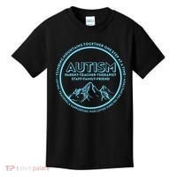 Autism Climbing Mountains Together Kids T-Shirt thumb 0