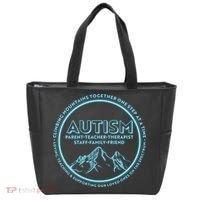 Autism Climbing Mountains Together Tote Bag thumb 0