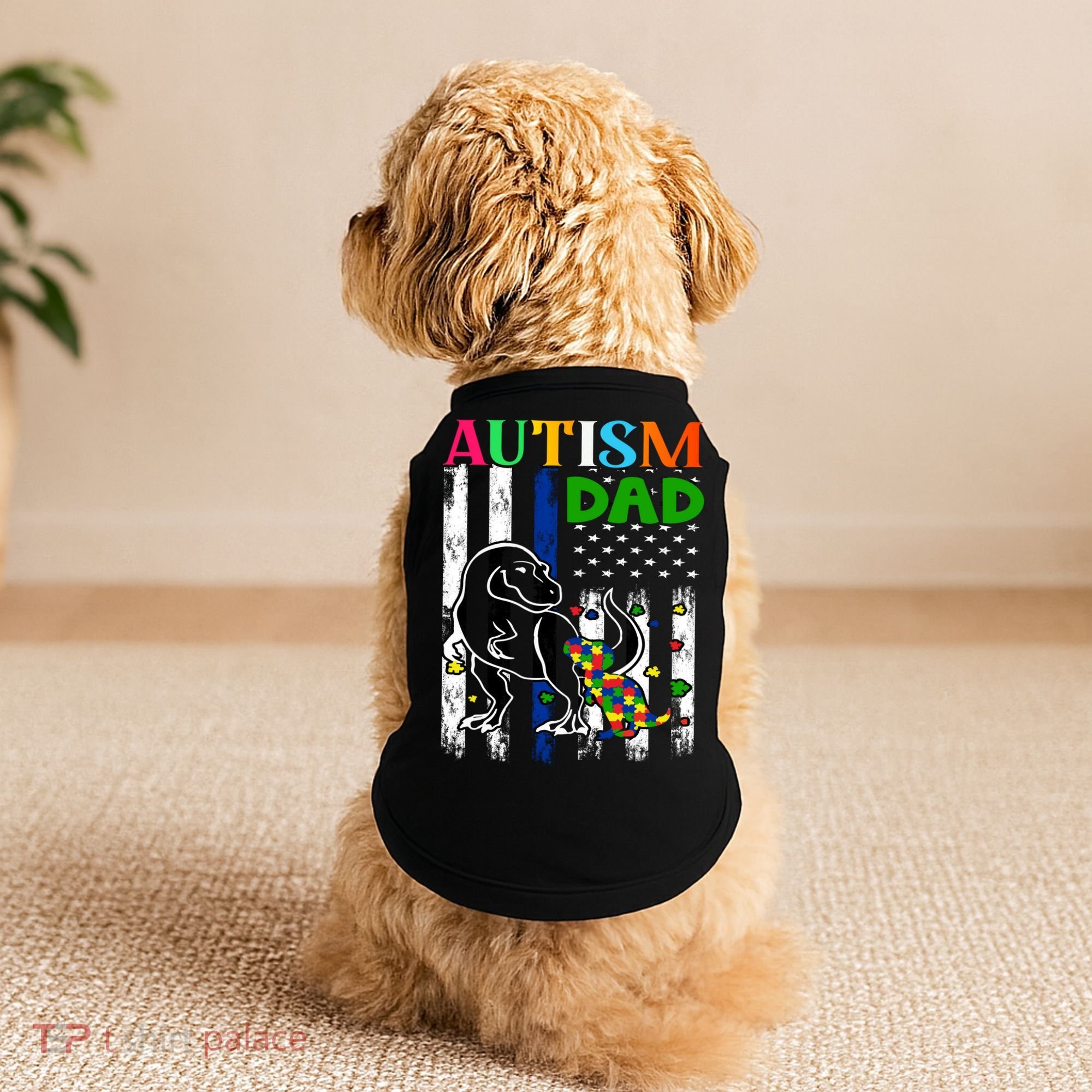 Autism Dad Doggie Tank