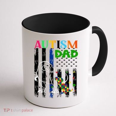 Autism Dad Coffee Mug back