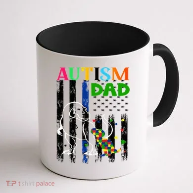 Autism Dad Coffee Mug back