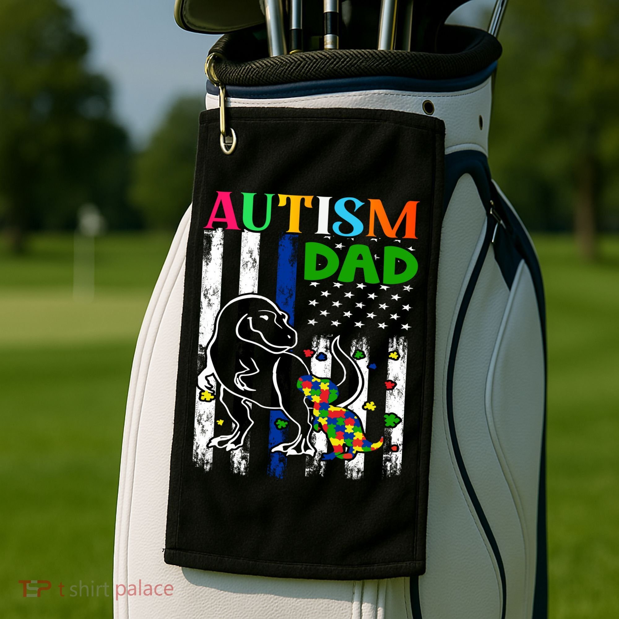 Autism Dad Golf Towel