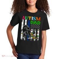 Autism Dad Kids T-Shirt thumb 2