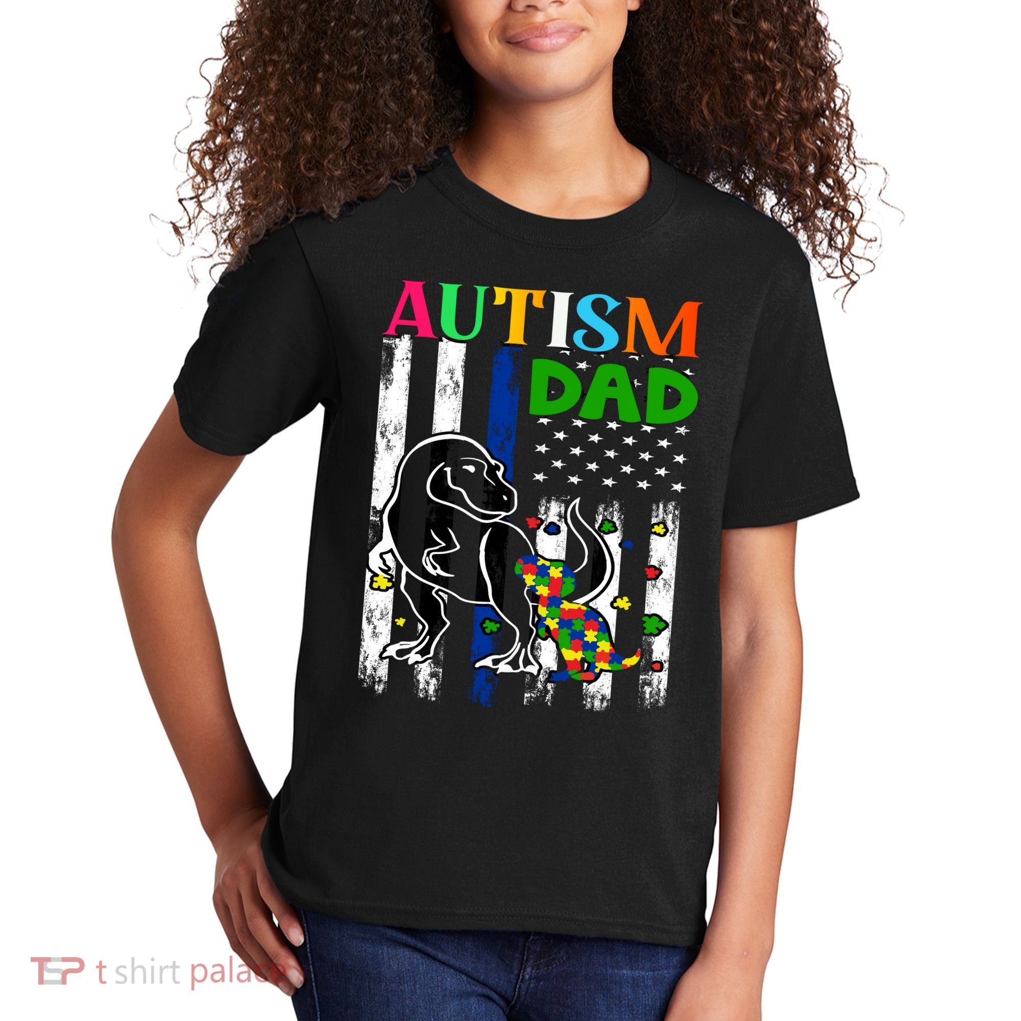 Autism Dad Kids T-Shirt