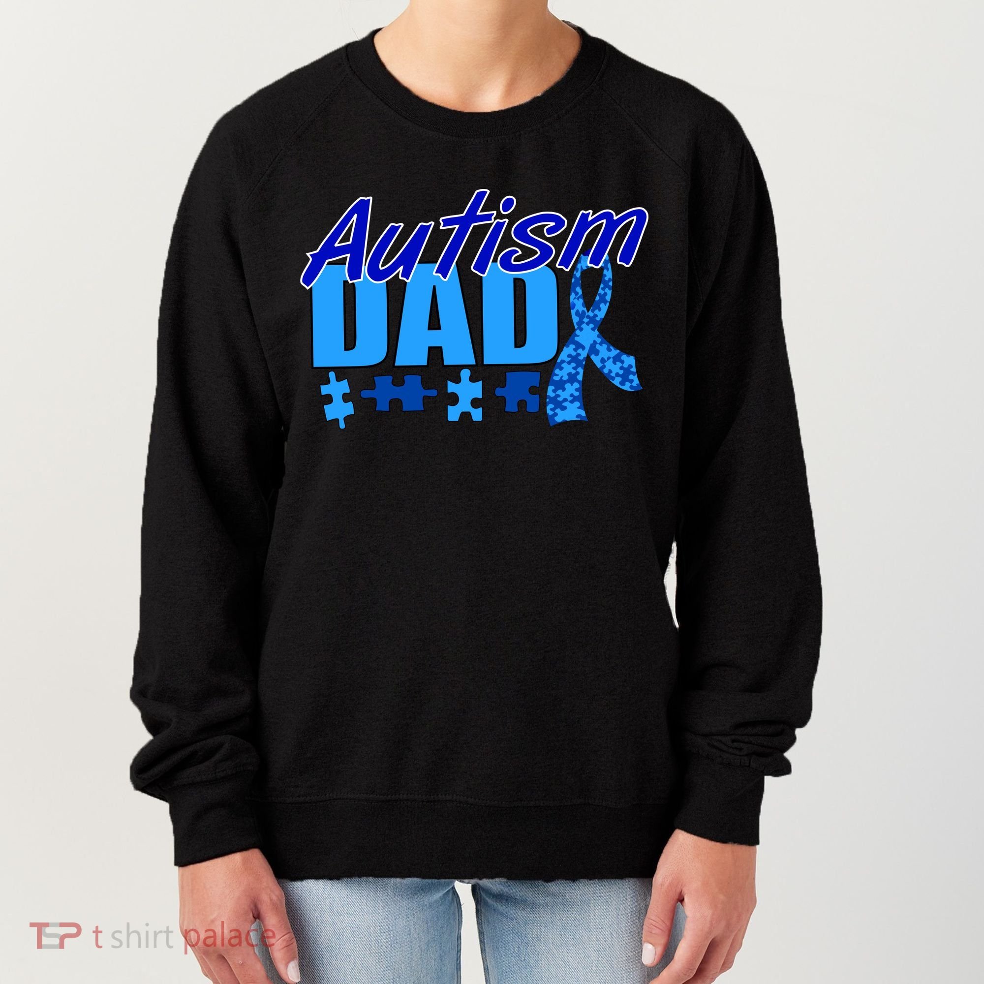 Autism Dad Awareness Ribbon Women's Sweatshirt