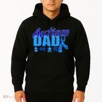 Autism Dad Awareness Ribbon Hoodie thumb 2