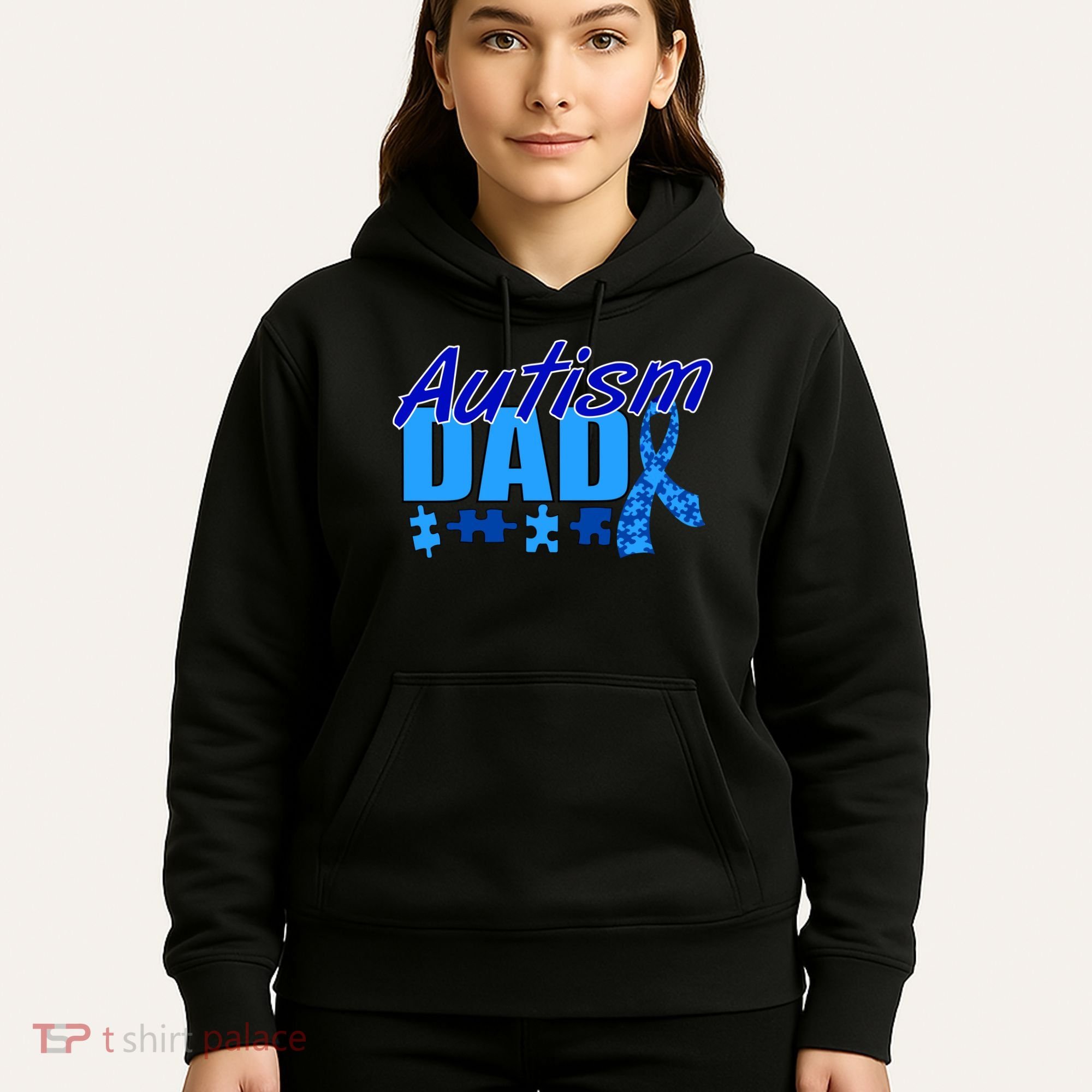 Autism Dad Awareness Ribbon Hoodie