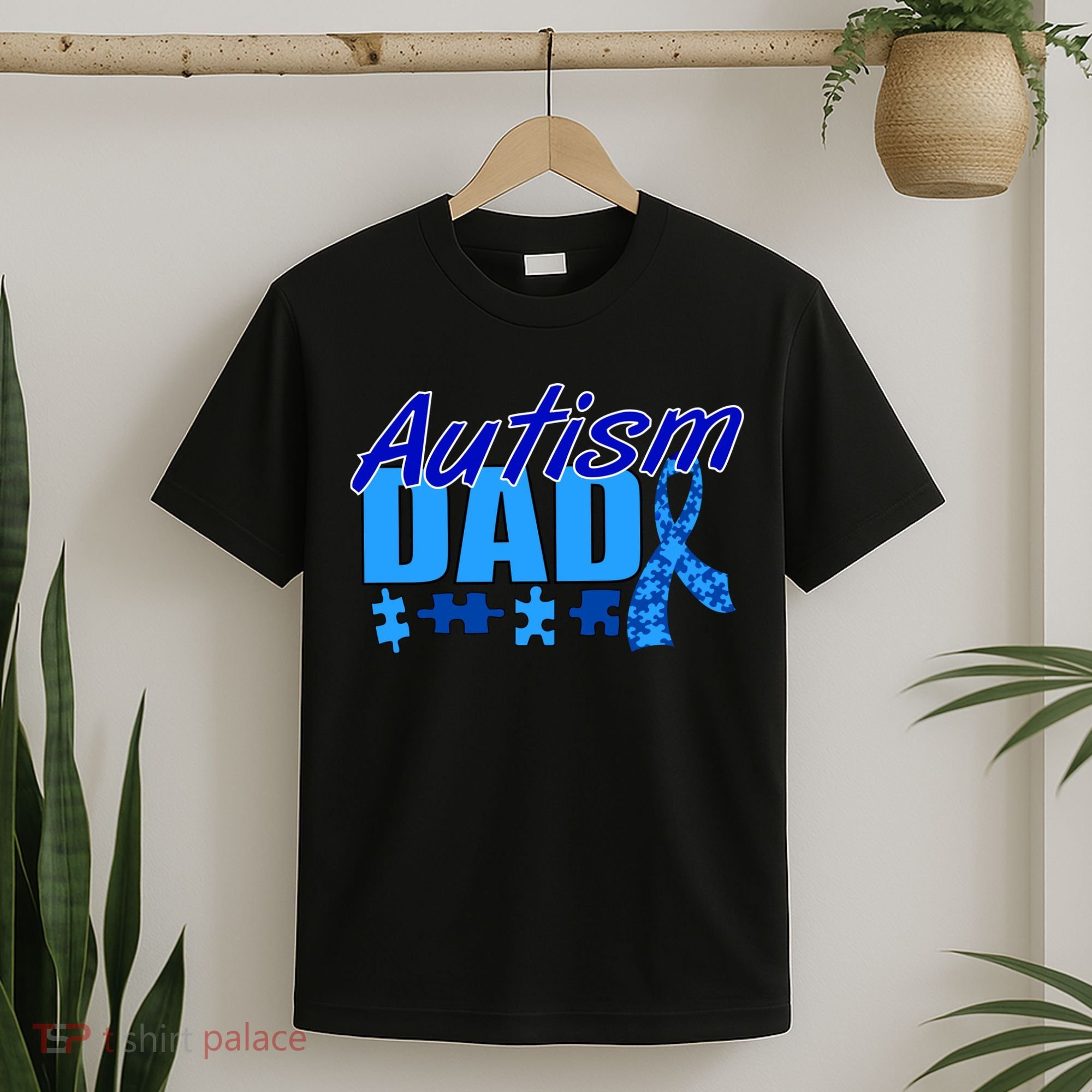 Autism Dad Awareness Ribbon T-Shirt