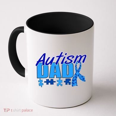 Autism Dad Awareness Ribbon Coffee Mug