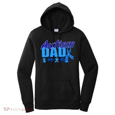 Autism Dad Awareness Ribbon Women's Hoodie