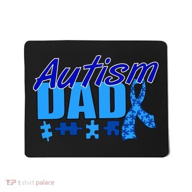 Autism Dad Awareness Ribbon Mousepad