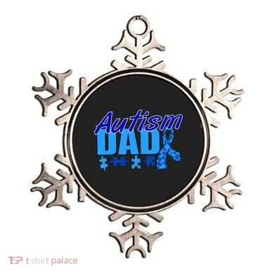 Autism Dad Awareness Ribbon Ornament