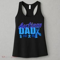 Autism Dad Awareness Ribbon Women's Tank Top thumb 3